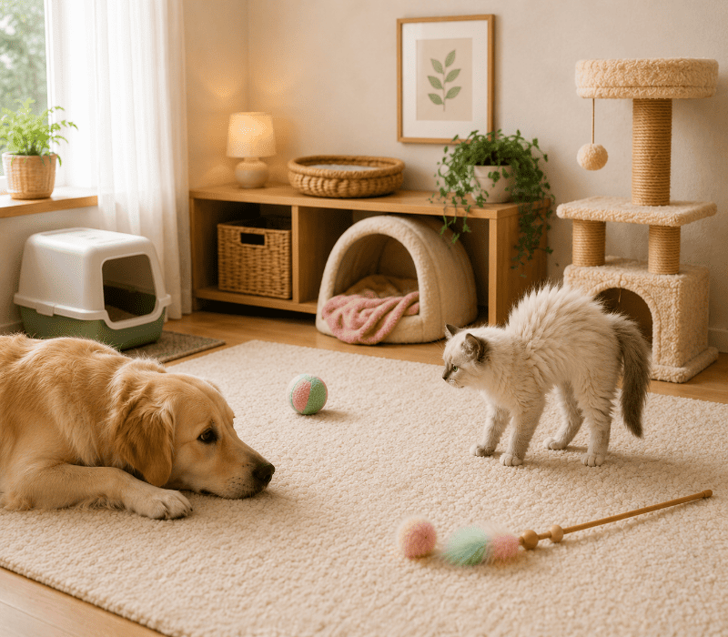 adaptation à la nouvelle maison