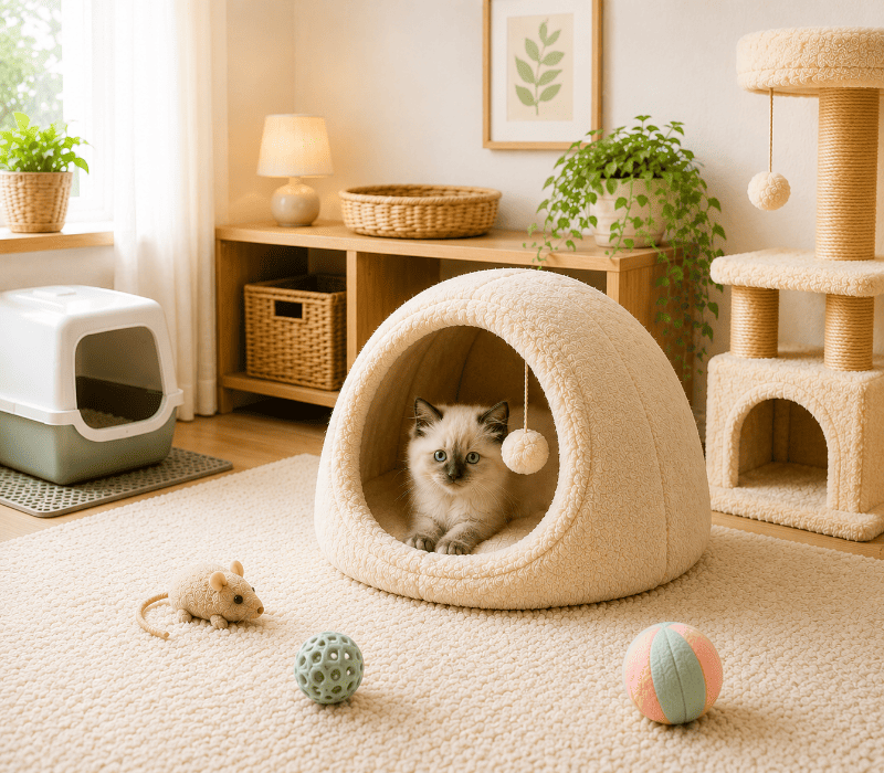 arrivée à la nouvelle maison